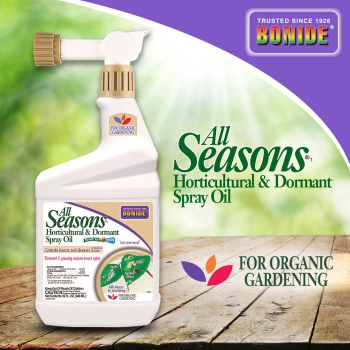 Aceite hortícola y para plantas en reposo para todas las estaciones de Bonide - Listo para rociar
