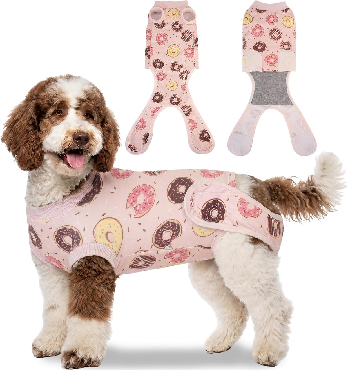 Female Dog Recovery Onesie Suit After Spay – 3 Patterns, S–2XL