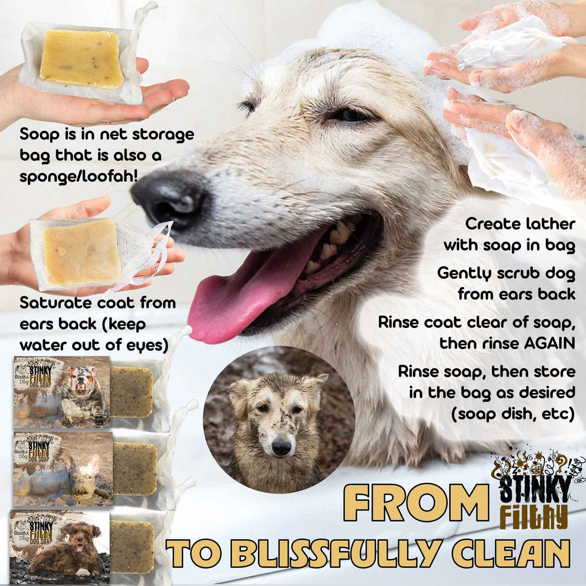 Stinky Filthy Dog Shampoo & Soap