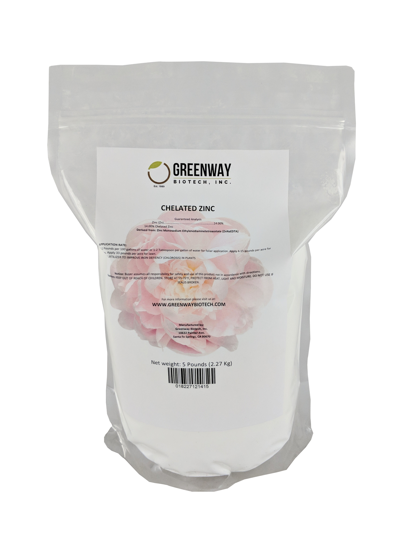 Chelated Zinc EDTA Fertilizer