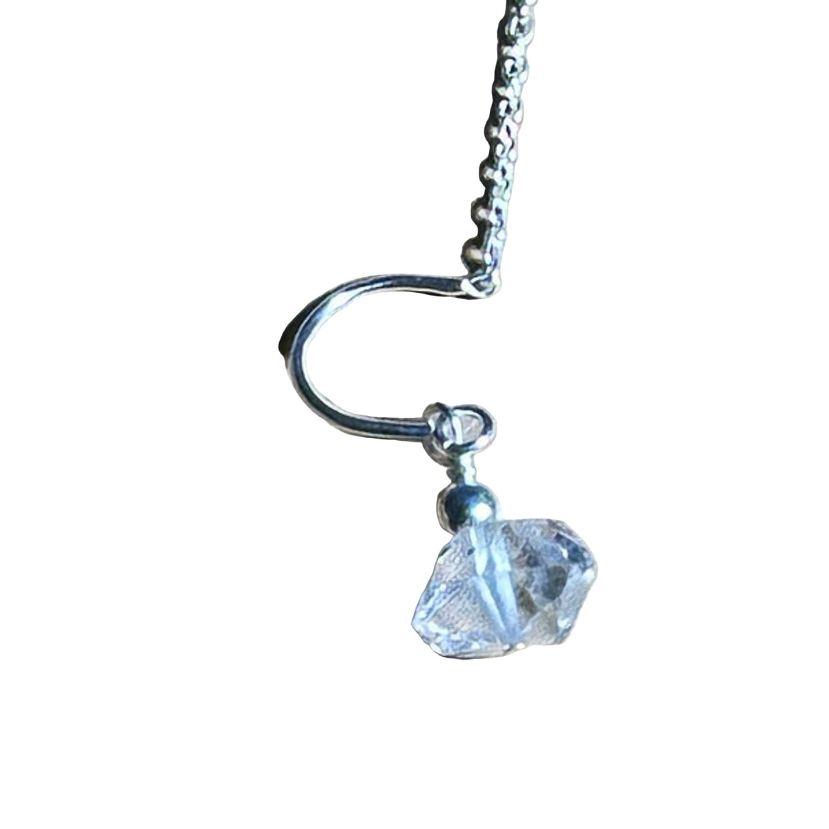 Pendientes Bertoni Herkimer Threads - Plata de ley