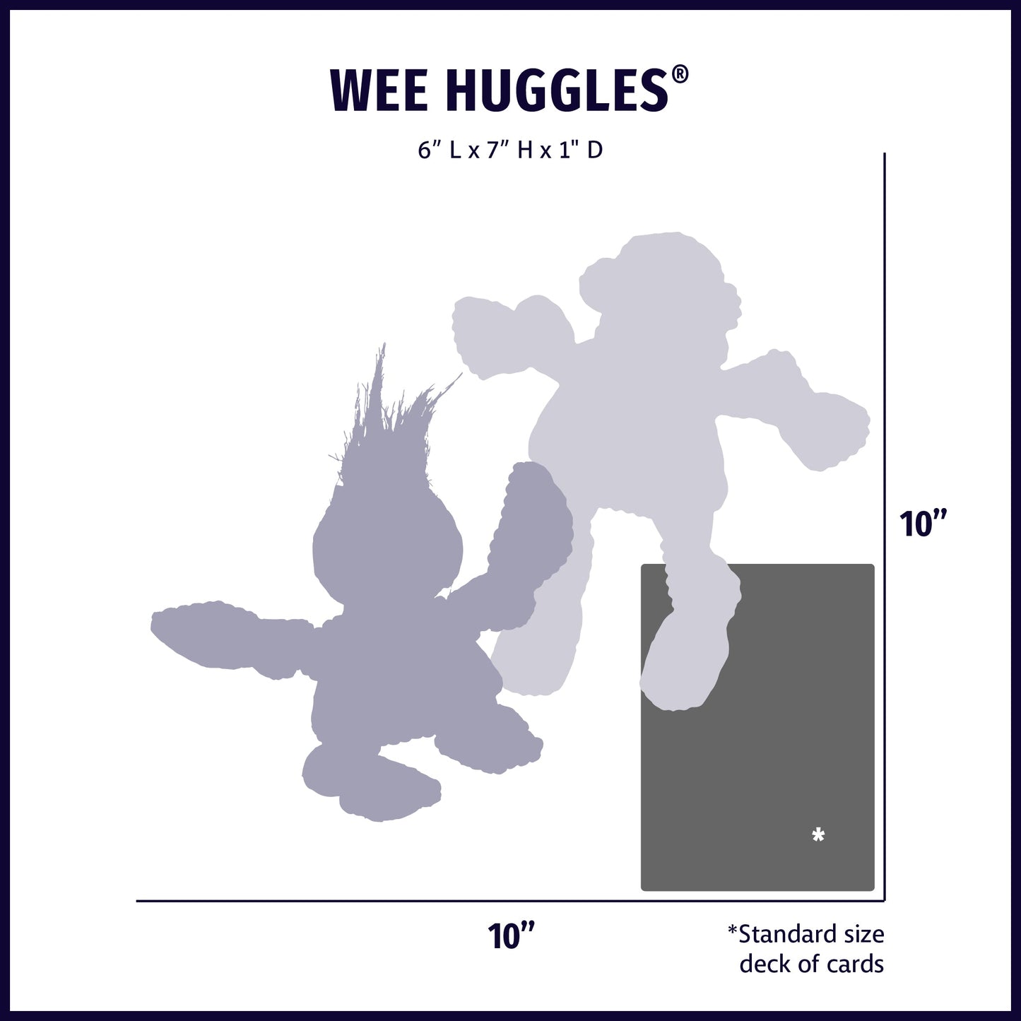 Wee Huggles® Assorted Dog People™ Plush Dog Toys, 3 Pack
