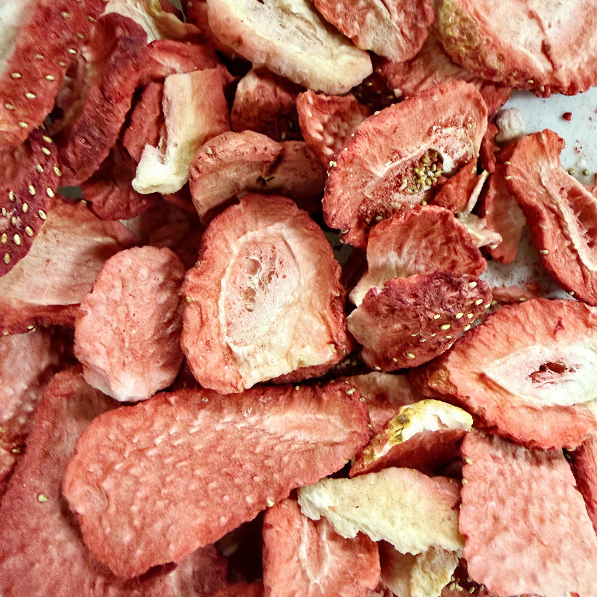 Fresas liofilizadas