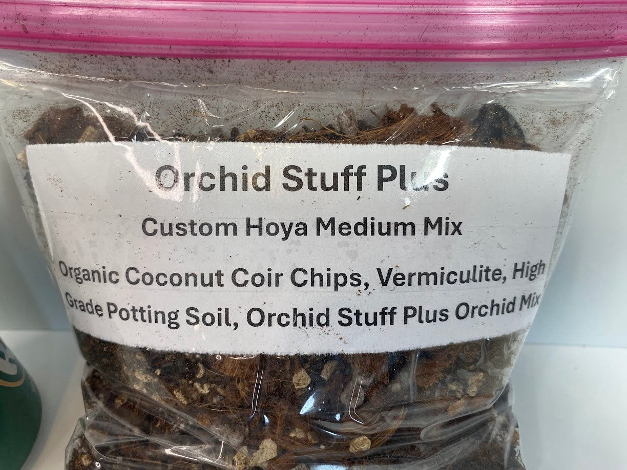Hoya Potting Mix - 1 quart bag of mixed Organic Coconut Coir Chips, Vermiculite, High Grade Potting Soil and Orchid Stuff Plus's Orchid Mix