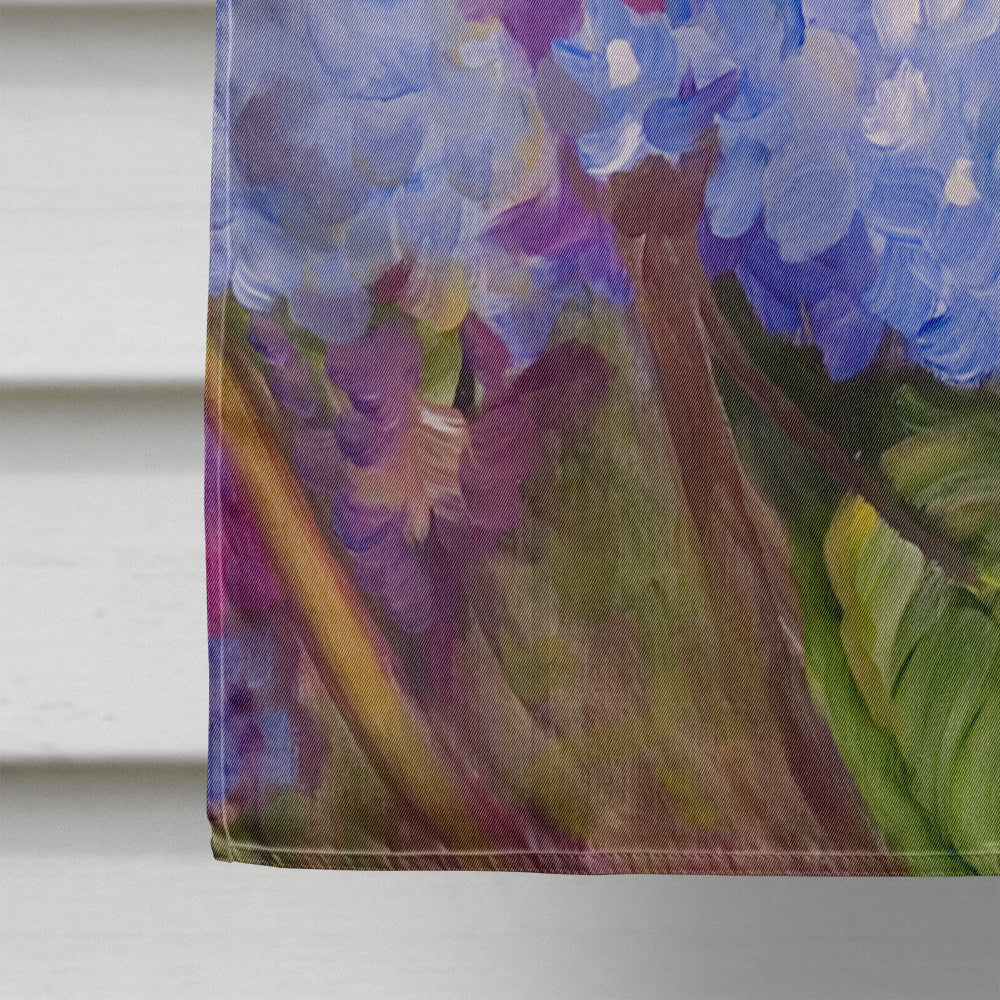 Hydrangea and Sunflower Flag Canvas House Size JMK1174CHF