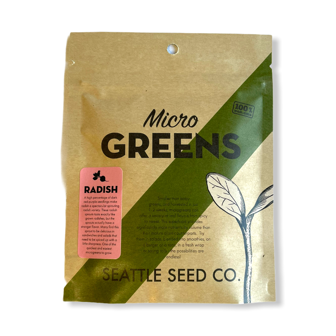 Rábano para microgreens