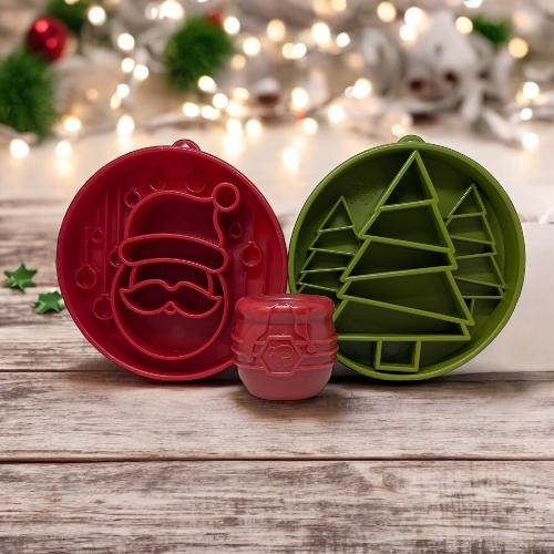 Comedero lento para perros Santa Christmas eBowl, para enriquecimiento | Fabricado en EE. UU.
