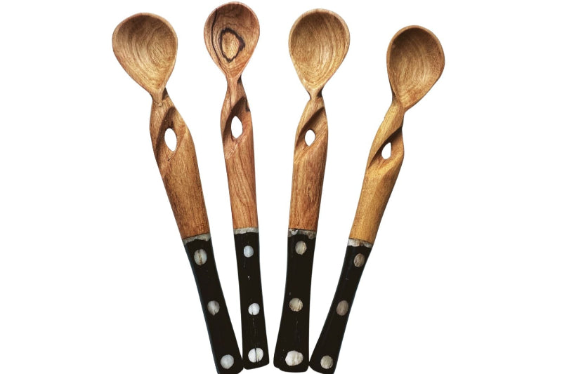 Handmade Polka Dot Wooden Spoon ( Qty 1)
