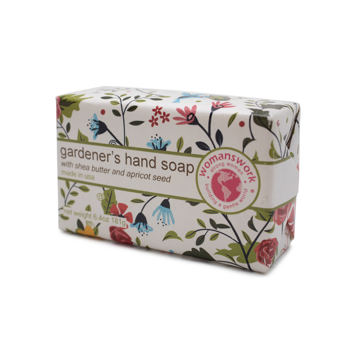 Gardener's Hand Soap, packaged in Garden of Paradise print