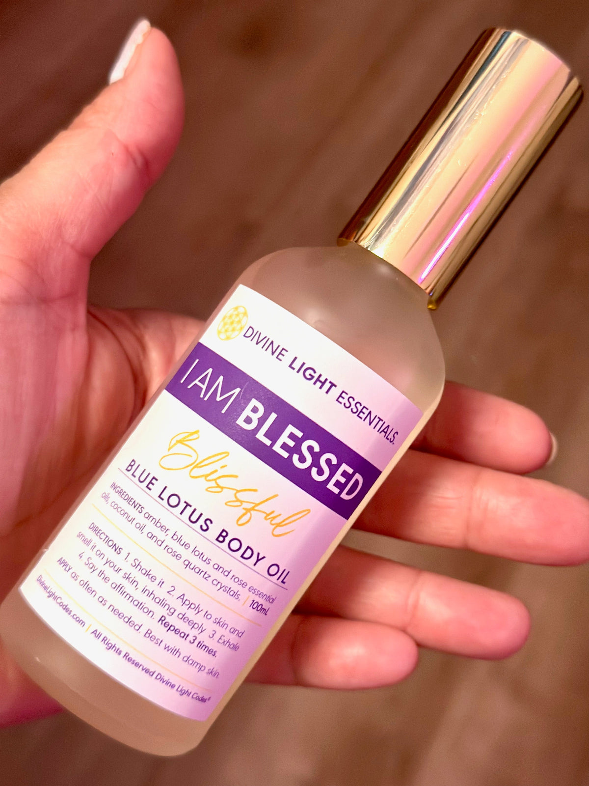 I Am Blessed Blissful Spray & Body Oil - Made with Blue Lotus & Rose Essential Oils
