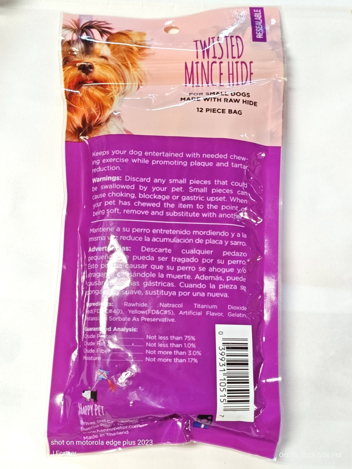 Twisted Mince Hide chicken flavor 12 sticks per bag (2 Bags included)