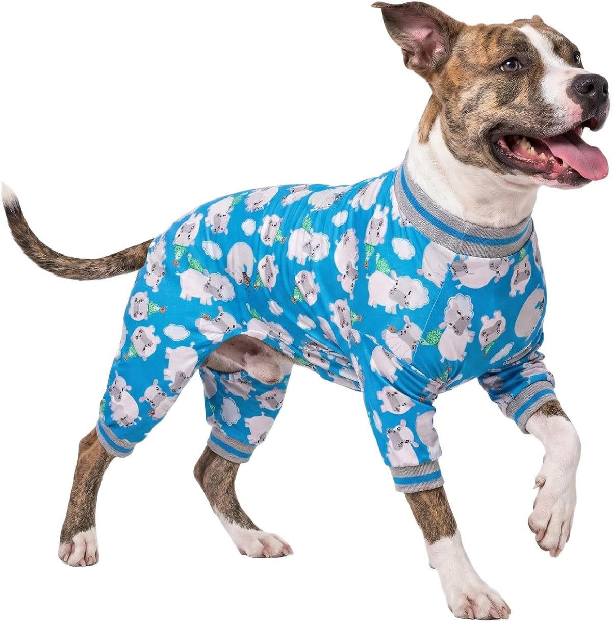 Large Dog Onesie Pajamas – 3 Prints, Sizes Medium–3XL