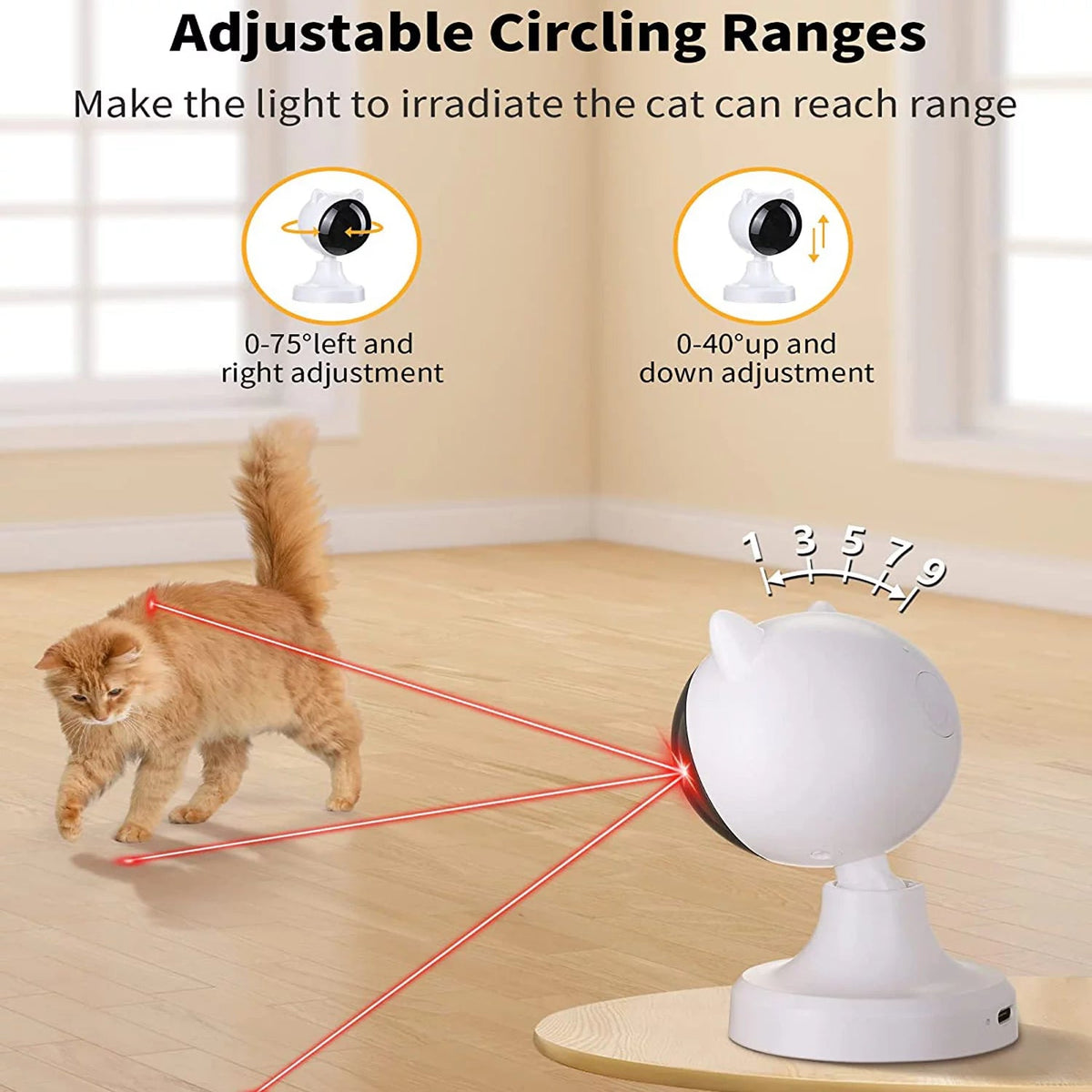 Juguetes láser automáticos para gatos