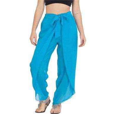 Pantalones transparentes con abertura frontal