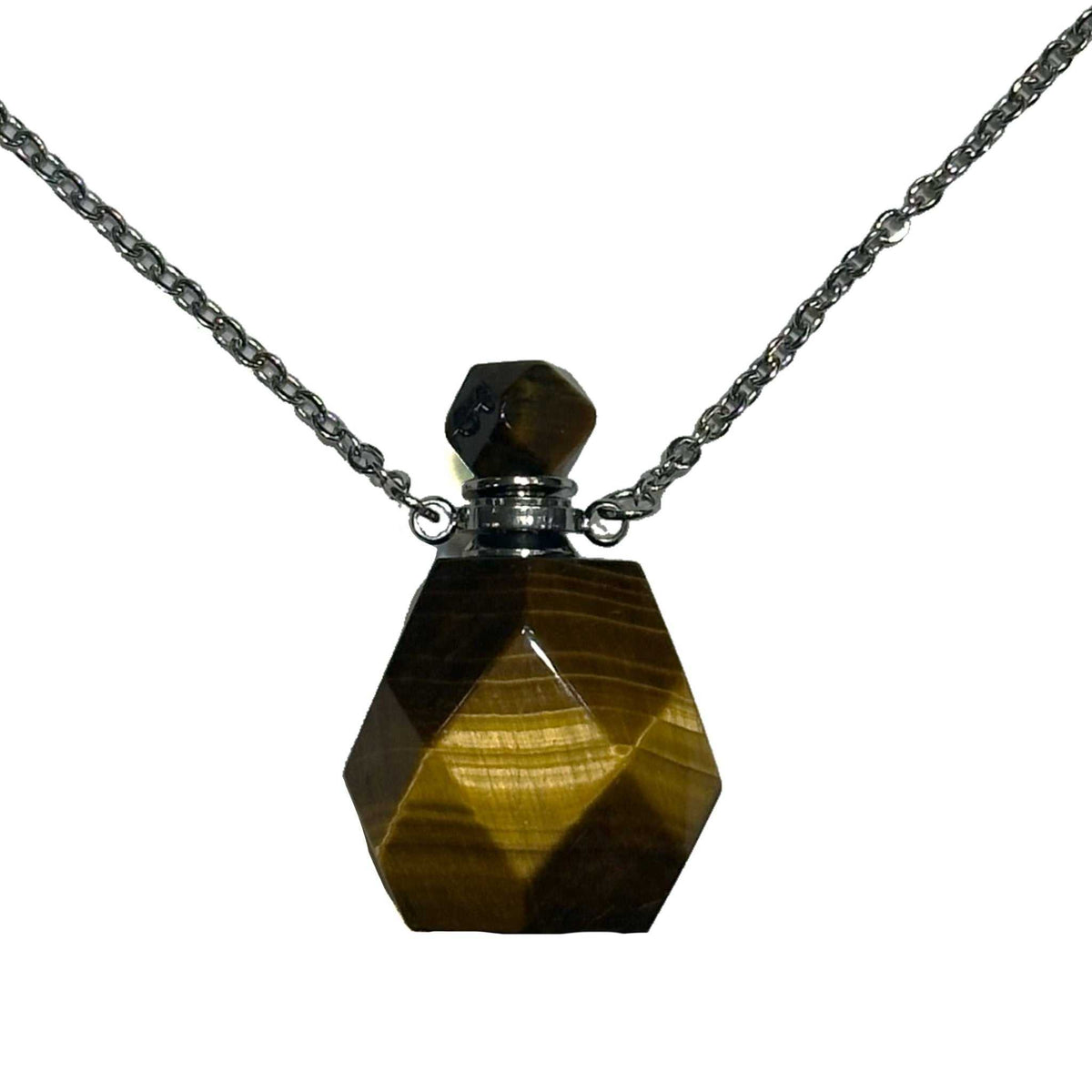 Gemstone Poison Bottle Necklace