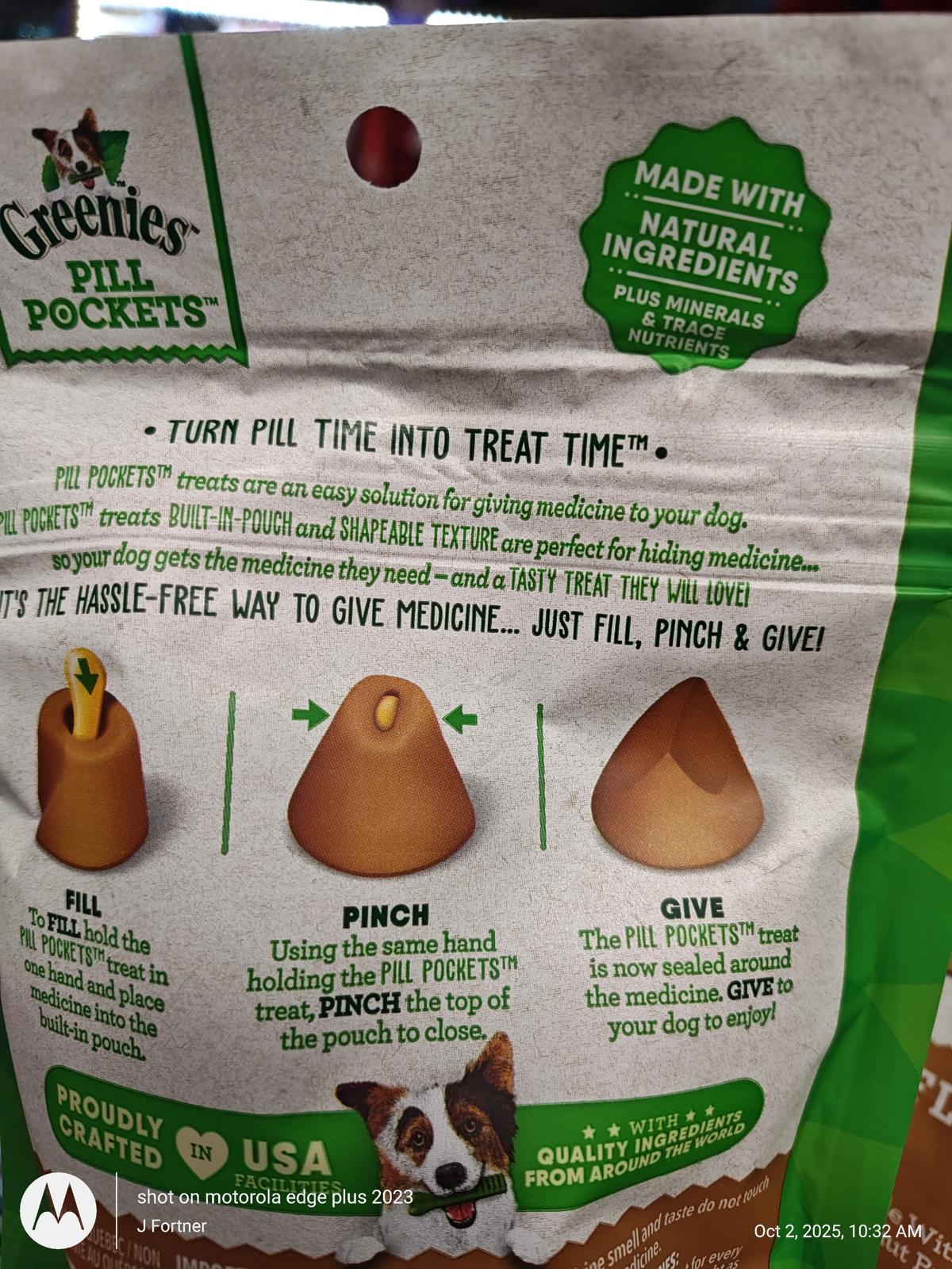 Hide a Capsule Pet Treats for Dogs , 30 Count (Pack of 4), Peanut Butter
