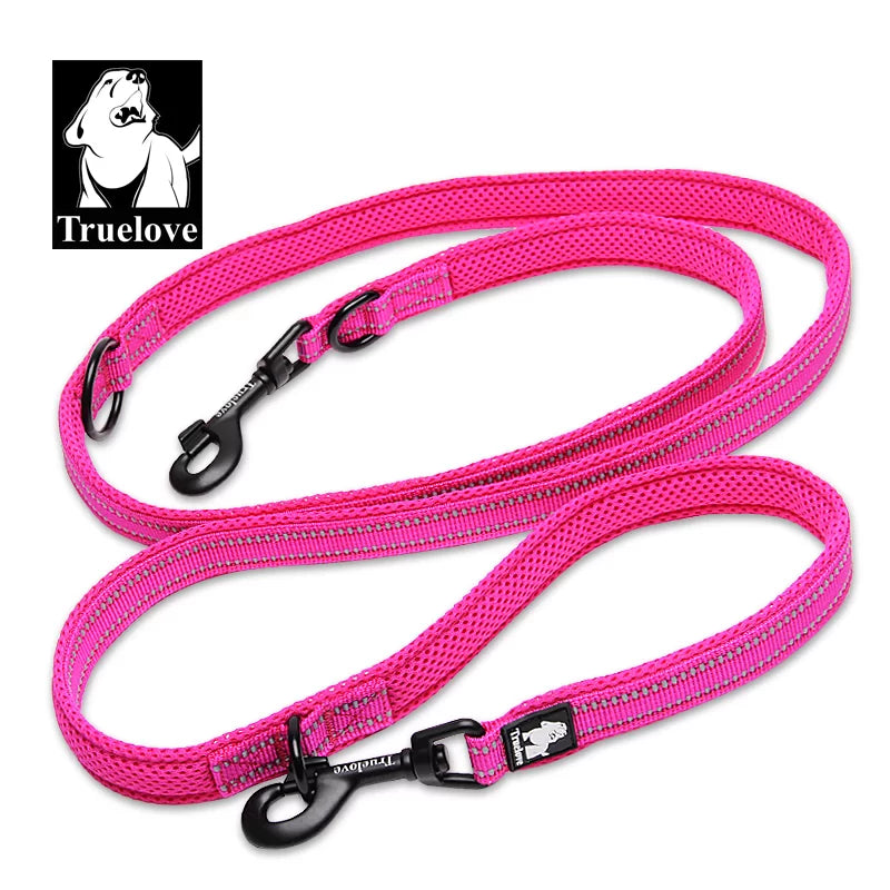 TrueLove TLL2411 -7 in 1 Multi-Function Leash Multiple Features for Convenient Pet Walking and Control