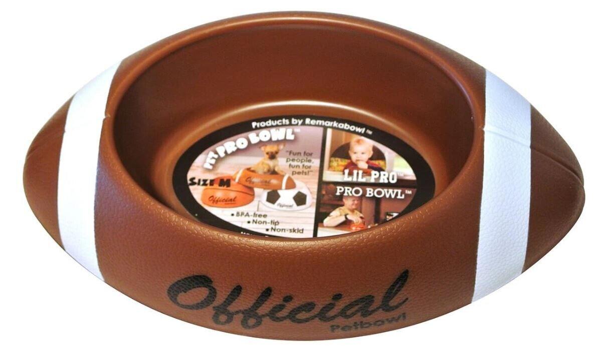 Remarkabowl Pet-Pro 8.12 fl oz Football bowl, Large