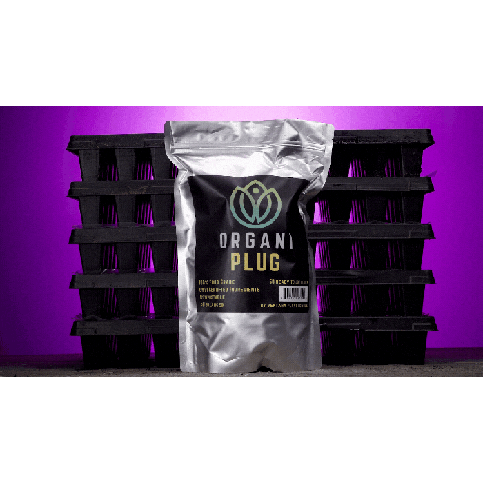 OrganiPlug Seed & Cutting Plugs - Pre-Filled Tray w/ 50 Tall Plugs - Single, Case, and Pallet