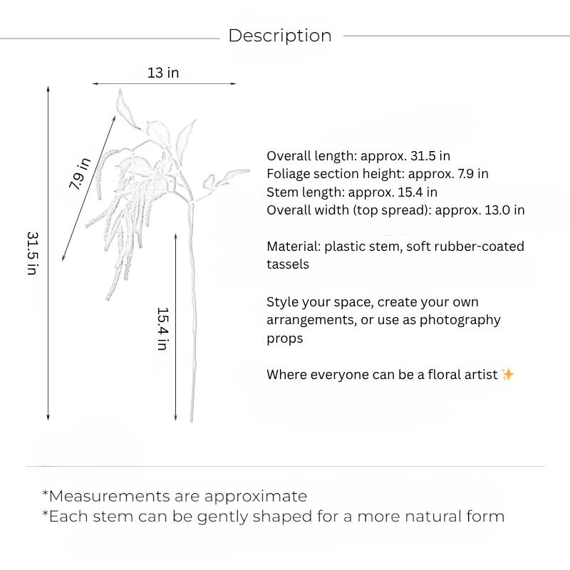 Trailing Amaranthus Stem – 31.5”