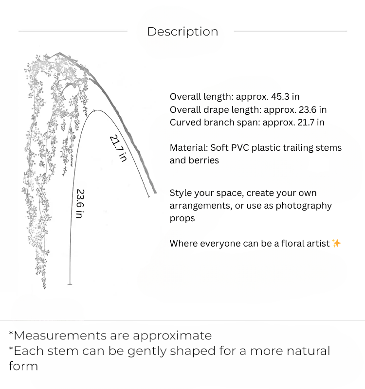Weeping Berry Branch – 45"