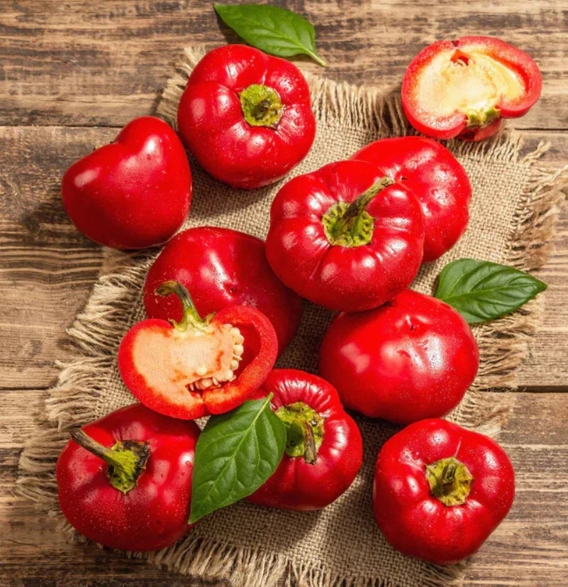 Alma Paprika Pepper Seeds - Non-GMO 30 Count - Capsicum Annuum - Ideal for Drying, Grinding, and Seasoning