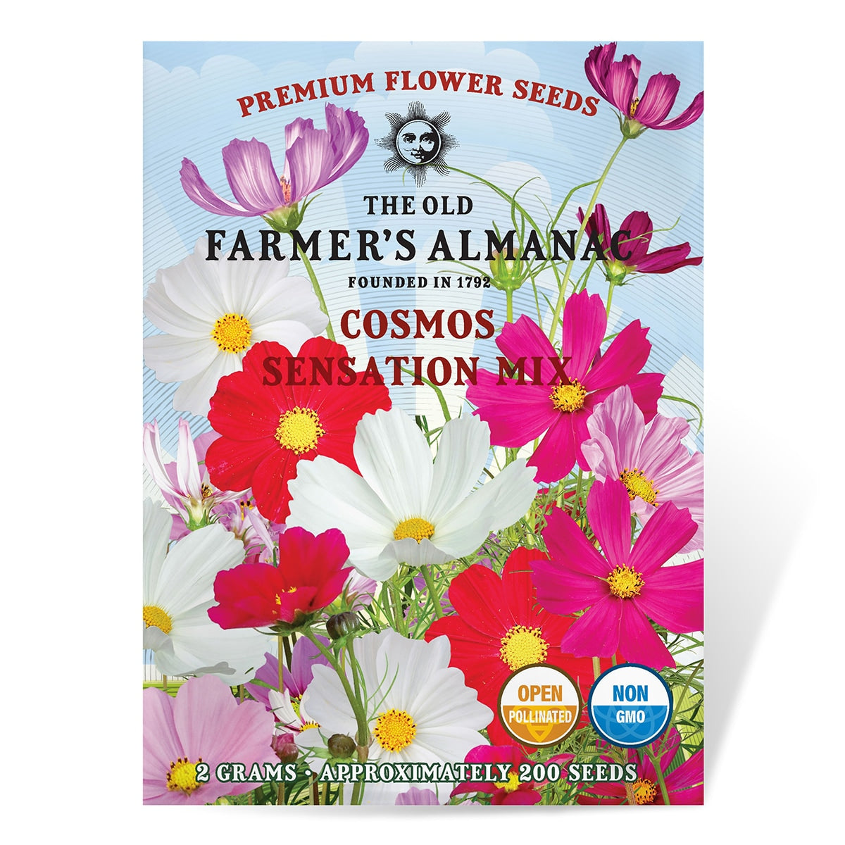 farmers almanac planting seeds The Old Farmer's Almanac Cosmos Sensation Mix Seeds 1 Packet (2 Grams