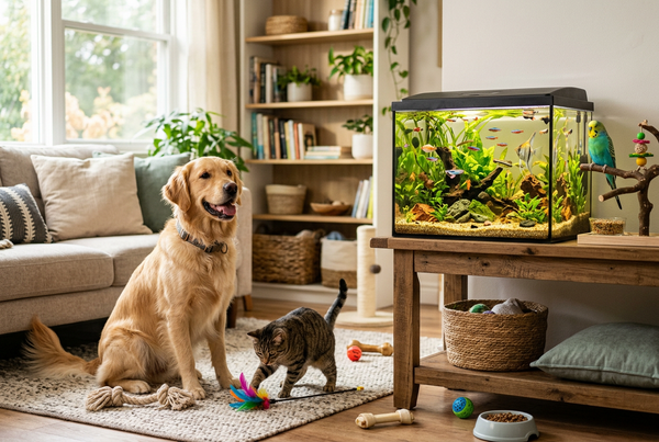 Discover pet care essentials, dog toys, cat toys, bird accessories, aquarium products, and small animal essentials for your furry, feathered, finned, and farm friends.
