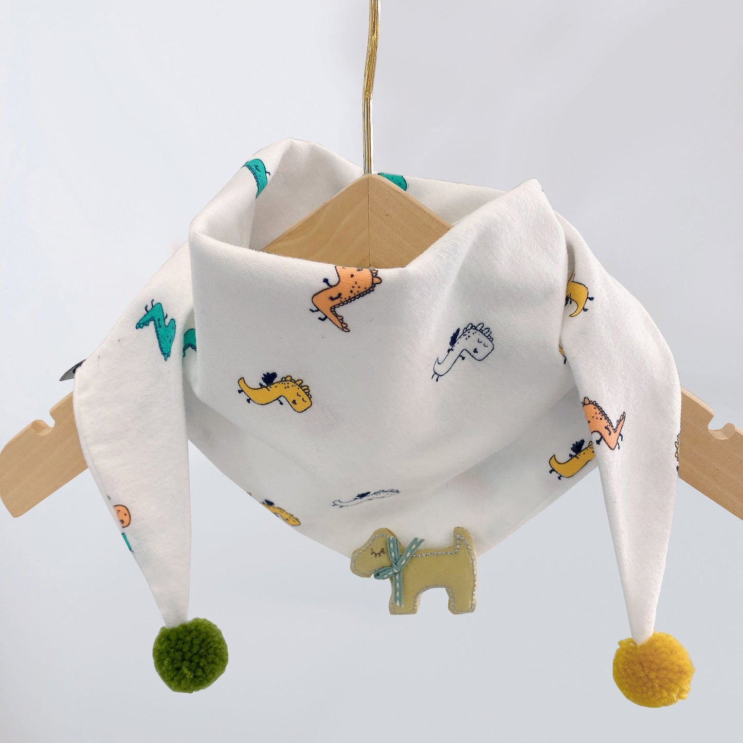 Korean-style Cotton-linen Plaid Childrens Scarf Versatile And Easy To Match