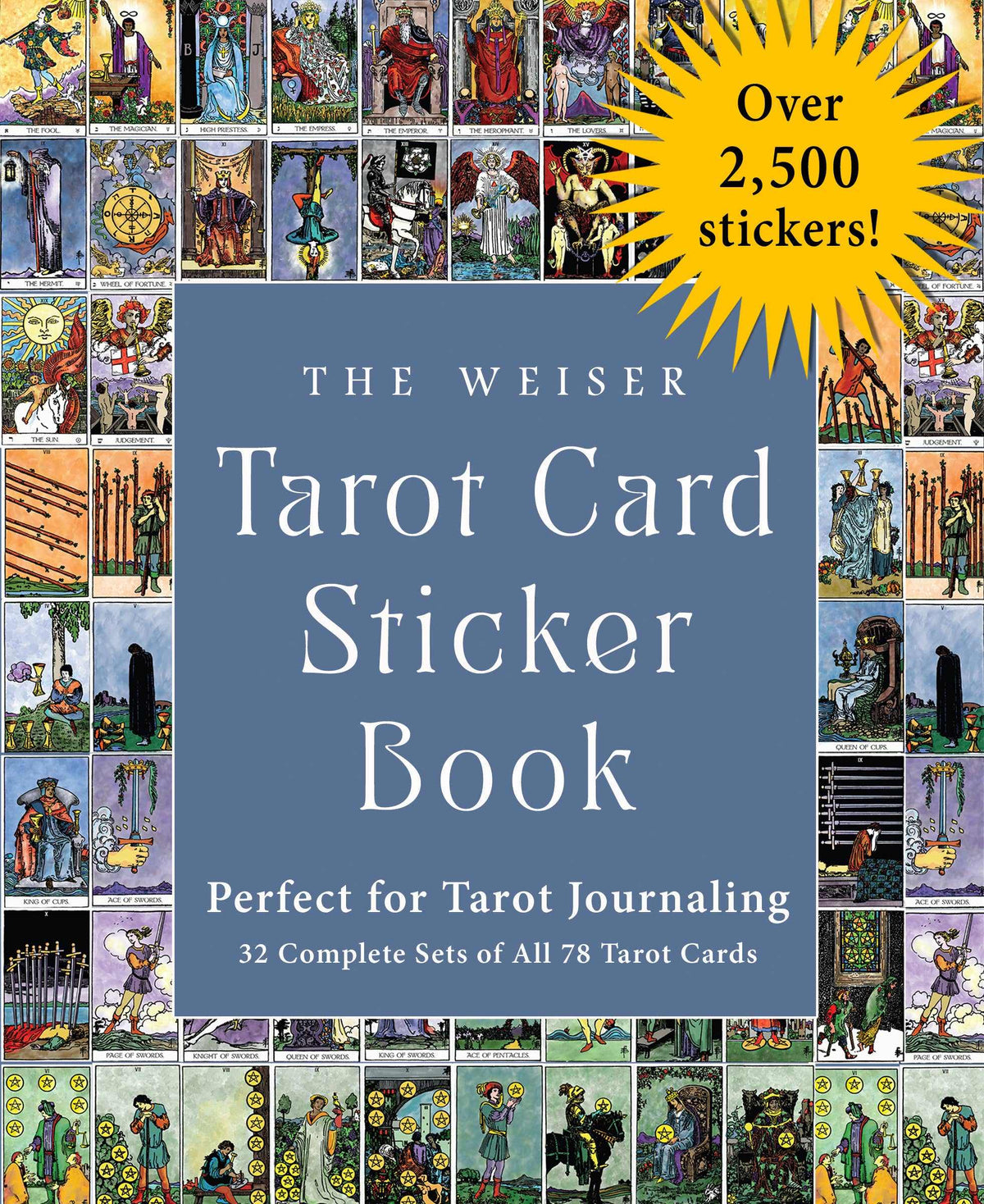 El libro de pegatinas de las cartas del tarot de Weiser: más de 2.500 pegatinas