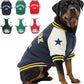 Warm Dog Varsity Jacket Heavyweight Fleece Pet Coat Small-4XL