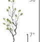 30" Faux Mini Fuzzy Blossom Branch
