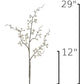 29" Faux Iced White Berry Stem