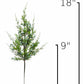 18" Faux Juniper Berry Greenery Stem