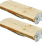 Parrot Cage Perch, Wooden Platform for Birds (2 Packs)