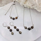 STAY IN MY POWER - Pyrite, Bronzite, Garnet Jewelry Set