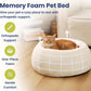 Orthopedic Cat & Small Dog Bed – Memory Foam, Faux Fur