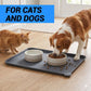 Silicone Dog & Cat Feeding Mat with Raised Edge, Waterproof & Non-Slip