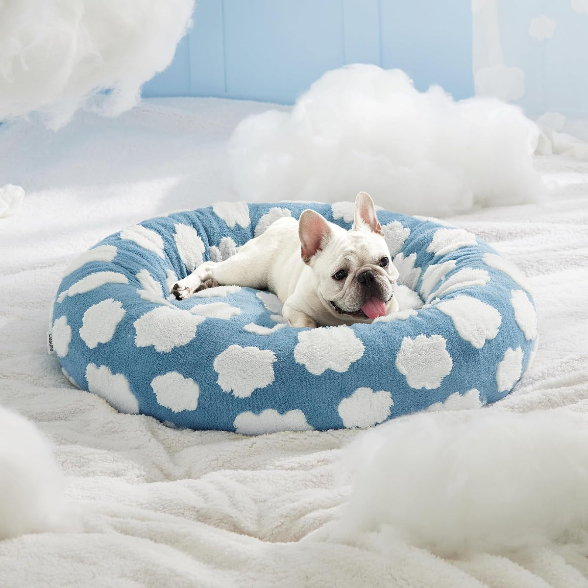 LE SURE Donut Dog Bed – 7 Sizes, 5 Patterns