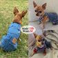 Dog Denim Overalls Jumpsuit Adjustable Pet Jeans for Small Dogs Cats