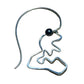 Skull Face Hematite Eye Bertoni Earrings - Sterling Silver