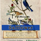 Alligator Safflower Seed Wild Bird Food 5 lb Natural Squirrel-Resistant Blend
