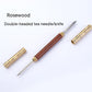 Double-headed Ruyi Golden Hoop Rod Tea Knife to Pry Copper Ebony Tea Needle