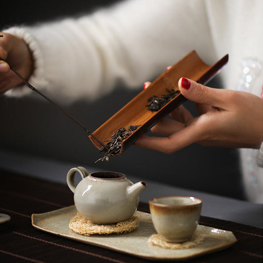 Chinese Zen Bamboo Tea Shovel Needle Lotus