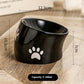 Drinking Water Neck Protection Pet Ceramic Oblique Mouth High Foot Food Basin