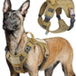 No Pull Tactical Dog Harness Molle Vest Adjustable Medium Large Dogs