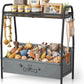 Dog Toy Storage Organizer with Shelf & 6 Hooks