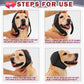 Dog Head Wrap - Quiet Ears For Anxiety, Waterproof Dog Calming Hood, No Shake Ear Cover Snoods For Thunder, Lightning, Fireworks, Vet Visits, Polyester And SBR Diving Fabric