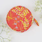 Coral Meadow Flowers Jewelry Pouch