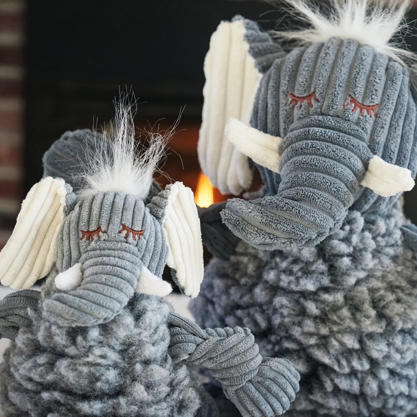 Ellamae Elephant HuggleFleece® FlufferKnottie™ Plush Dog Toy